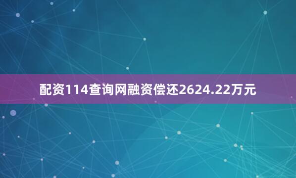 配资114查询网融资偿还2624.22万元
